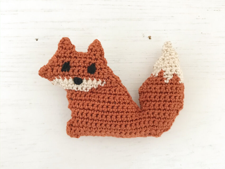 イマック キツネ ボヘミアングラス バッジ ブローチ きつね イマック