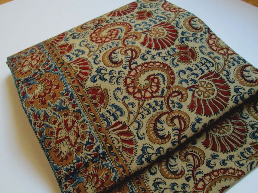 インド更紗の名古屋帯3（ 生地がございませんので再出品はできません