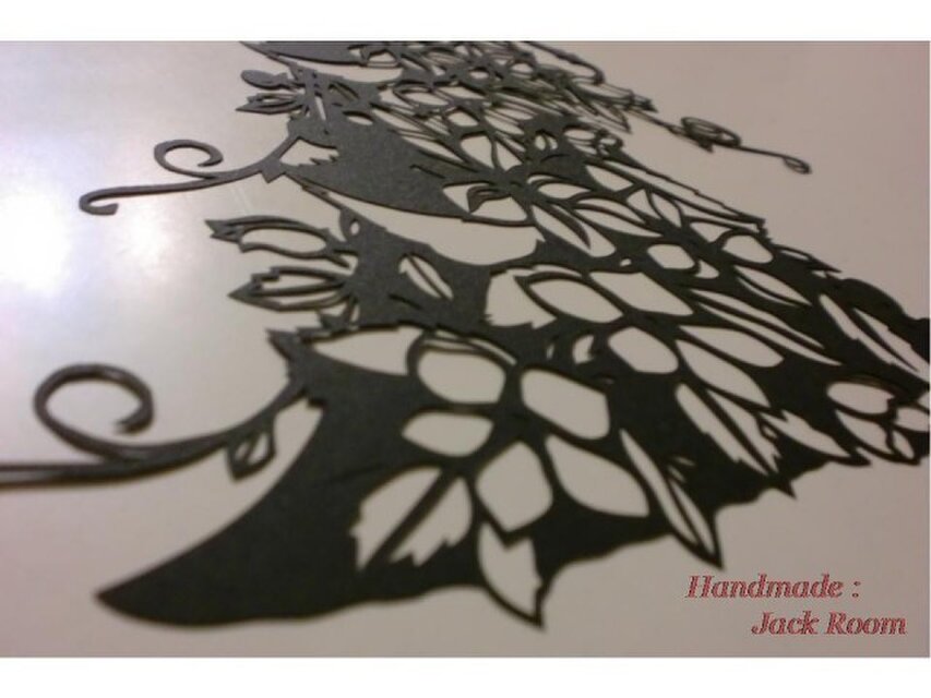 メルヘン切り絵I4フラワードレス | iichi 日々の暮らしを心地よくする