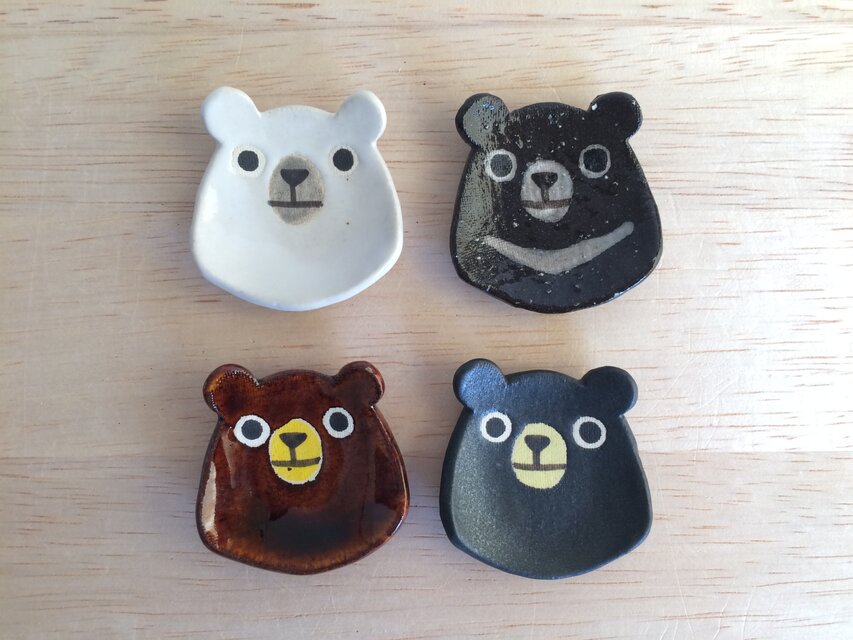 クマ(顔)のはしおきセット | iichi 日々の暮らしを心地よくする