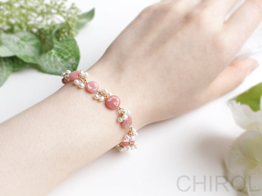 再再販】:○:インカローズ:○:ブレスレット/14kgf | iichi 日々の