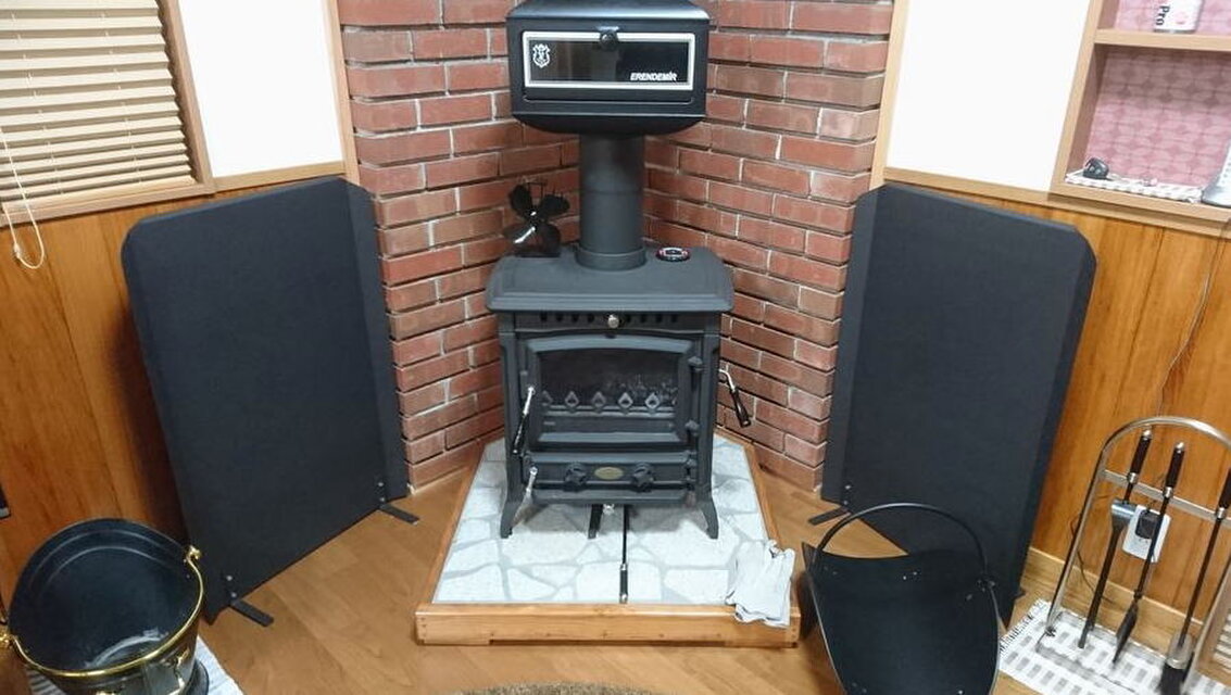 遮熱板 薪ストーブ 60cm ストーブ ウォールヒートシールド 火災予防