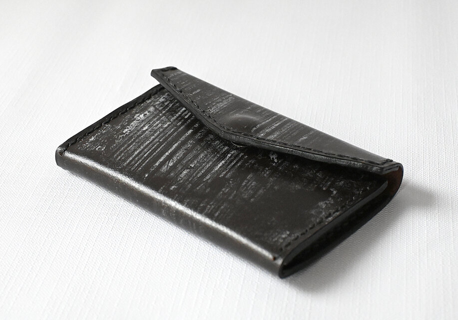 ブライドルレザー名刺入れ・カードケース DARK BROWN | iichi 日々の