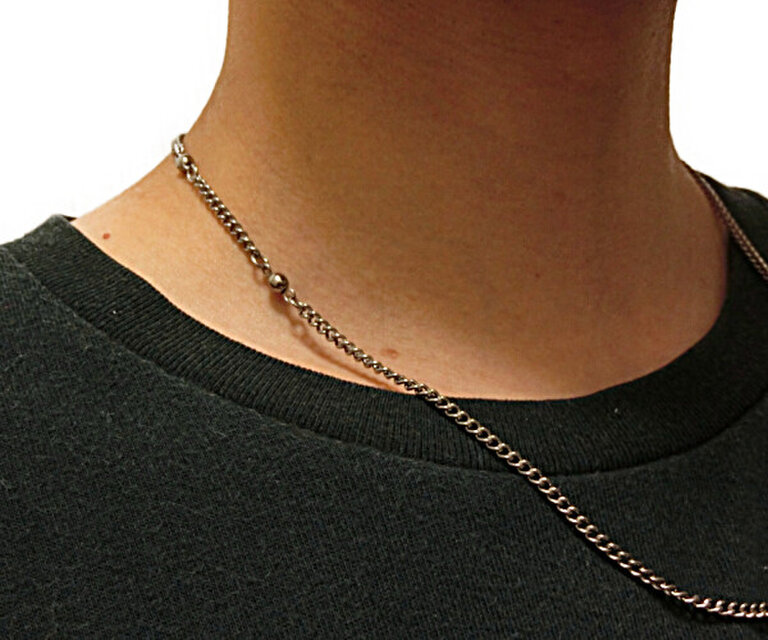 肩こりに効く! 純チタン製磁気ネックレス【厚生労働省の認可品】（喜平