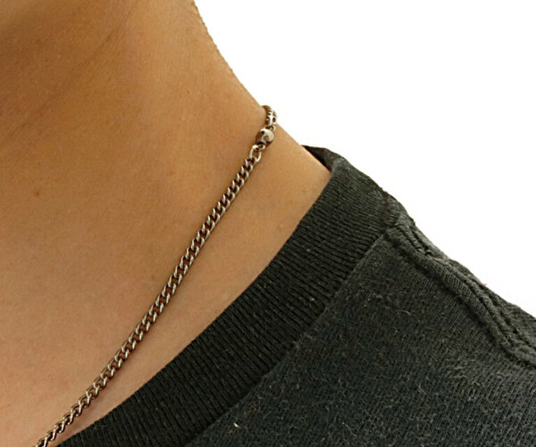 肩こりに効く! 純チタン製磁気ネックレス【厚生労働省の認可品】（喜平