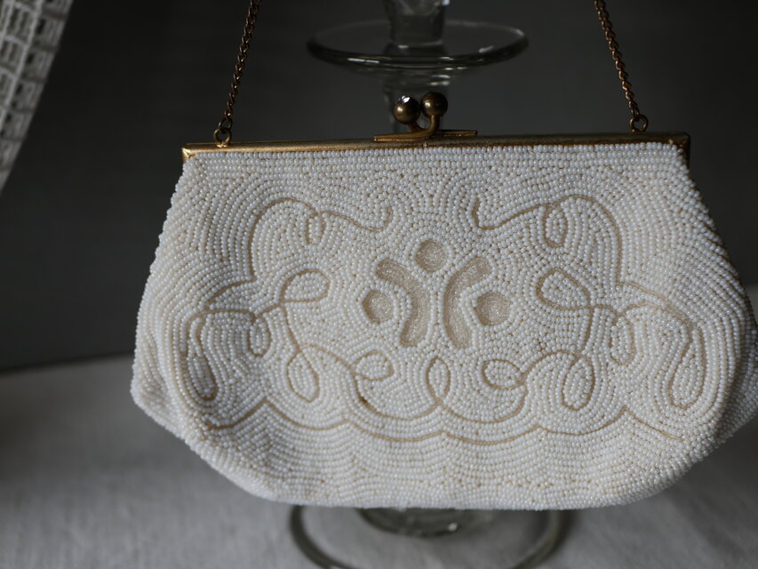 ビーズバッグ フランスアンティーク アンティークバッグ フランス