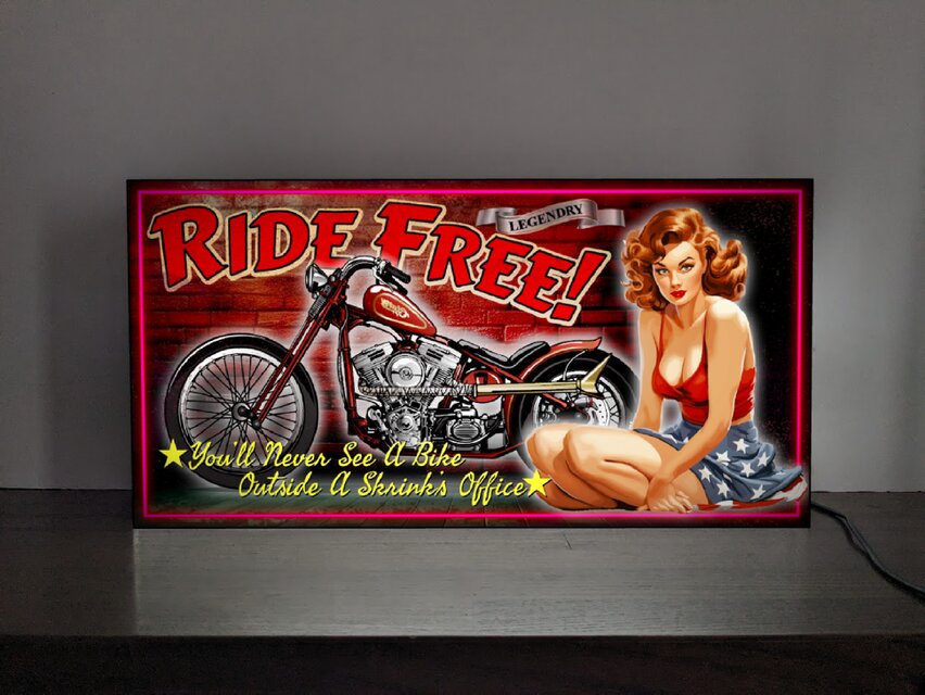 バイク フリーライド カスタム ガレージ ピンナップガール 店舗 自宅