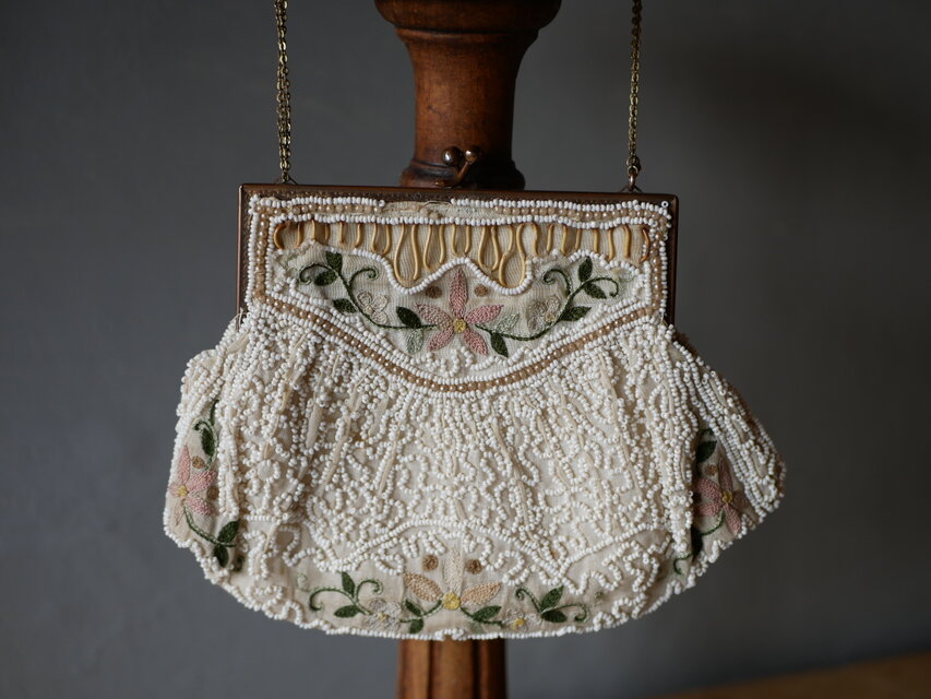 ビーズバッグ フランスアンティーク サック フランス アンティークの