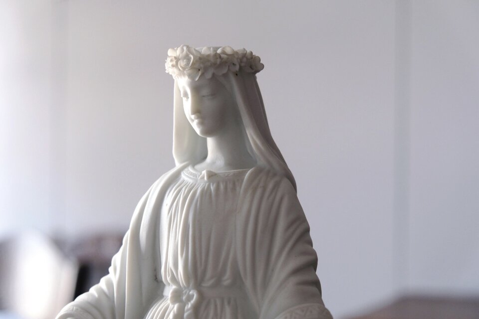 聖母 マリア像 ビスク製 フランス アンティーク 0501711 | iichi 日々