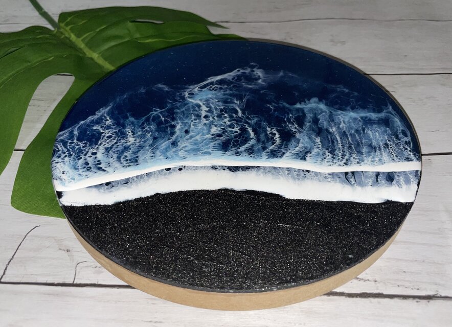 オーシャンアート 波レジンアート 海【丸C-01】 | iichi 日々の暮らし