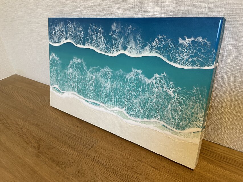オーシャンアート 波レジンアート 海【長方形 R-12】 | iichi 日々の