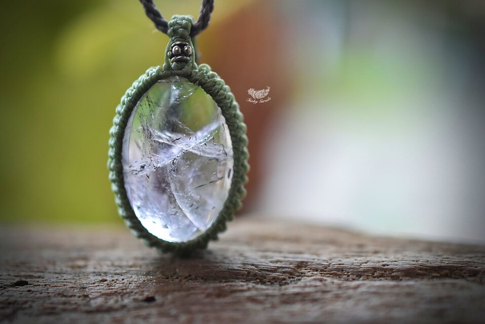 甘い果実☆アメトリン マクラメネックレス1072 | iichi 日々の暮らしを