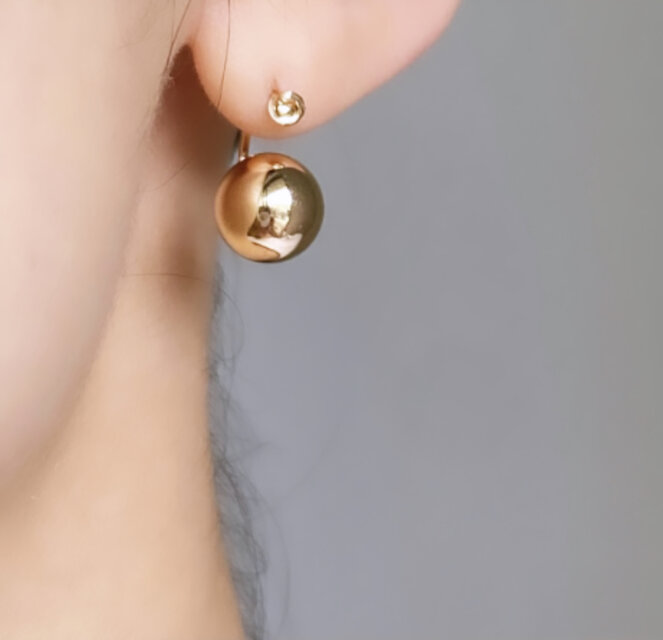 Nuts ピアス 14kgf サージカルステンレス メタルボールキャッチ