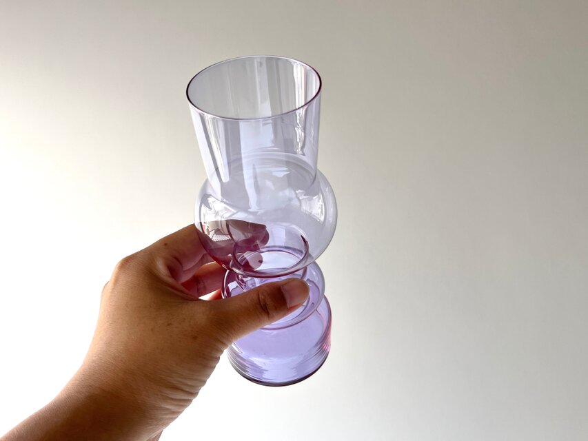 nuutajarvi】Kaj Franck 1487 ”Spring Vase ”ネオジウムガラス” カイ