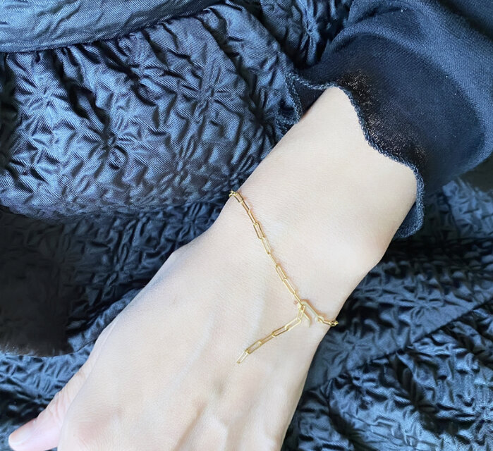 14kgf Taste お好きな位置で留められる チェーン ブレスレット | iichi