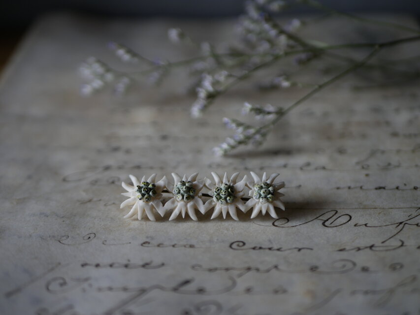 エーデルワイス ヴィンテージブローチ フランスブロカント ブロカント