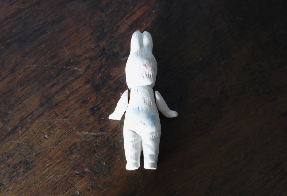 ビスク ドール ミニョネット 女の子 うさぎ フランス アンティーク