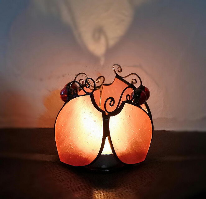 桜のステンドグラス キャンドル ホルダー | iichi 日々の暮らしを