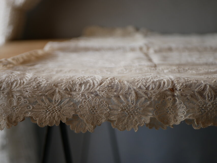アンティークレース テーブルクロス フランスアンティーク