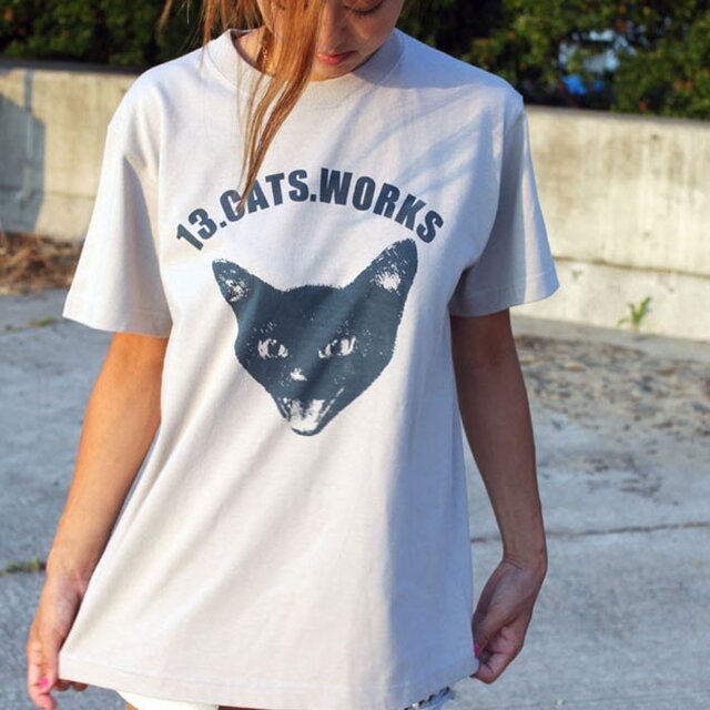 Tシャツ（VIVI FACE）-シルクスクリーン-13.CATS.WORKSオリジナル