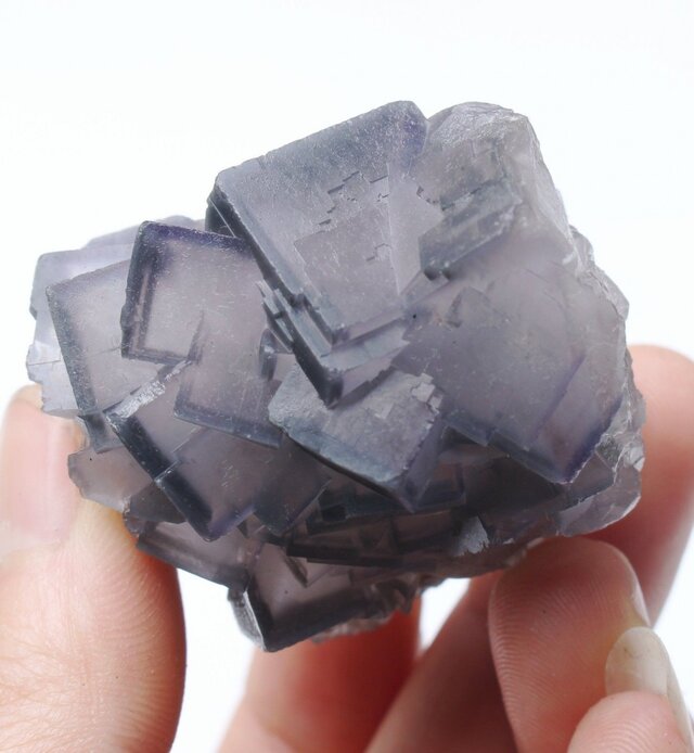 フローライト（蛍石）ラベンダーグレー 中国産 78g/ 鉱物・原石