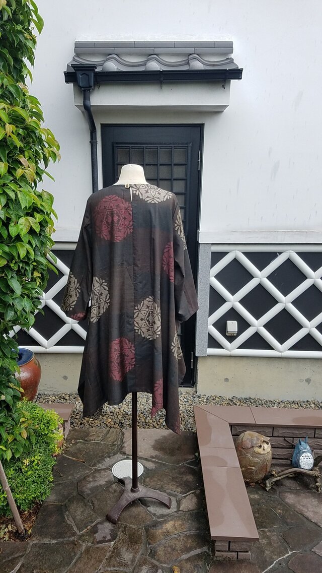 着物リメイク 手作り 龍郷 泥大島 チュニック | iichi 日々の暮らしを