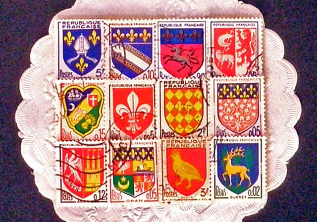 フランス古切手（紋章12）【France】DA-STE093 | iichi 日々の暮らしを