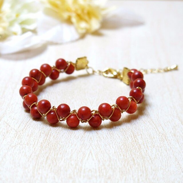 3色から選べる天然石ワイヤーブレスレット | iichi 日々の暮らしを