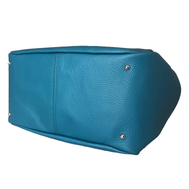 オール牛革 天ファスナー 本革バッグ 軽量 リアル シュリンクレザー