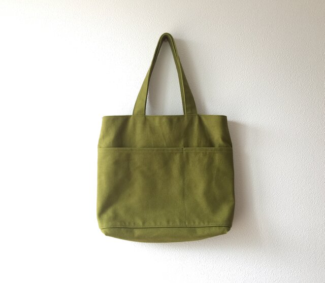 オリーブグリーン 8号帆布 トートバッグ | iichi 日々の暮らしを