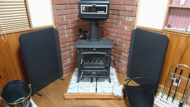 遮熱板 薪ストーブ 120cm ストーブ yumi's シールド 火災予防