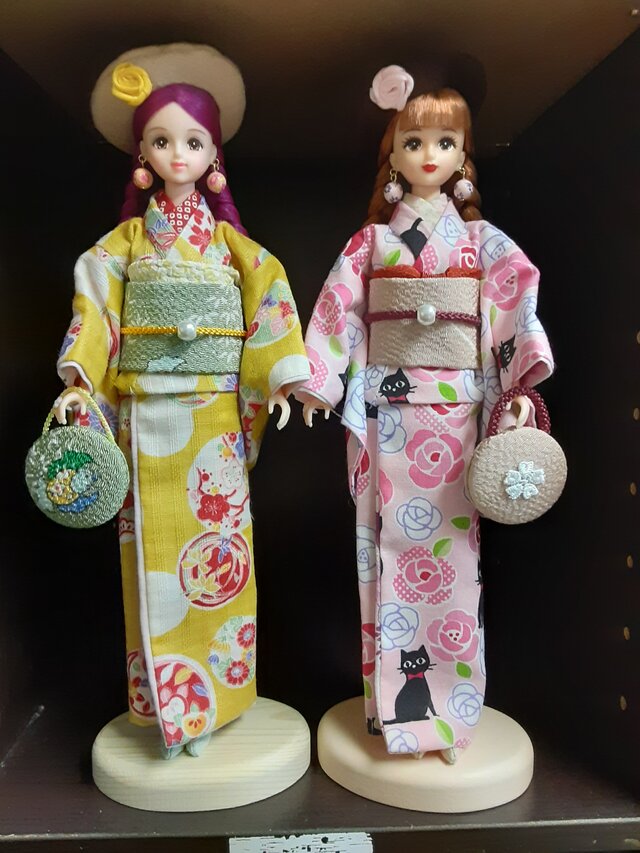 27㎝ドール 着物用自立スタンド(黒)2個セット | iichi 日々の暮らしを