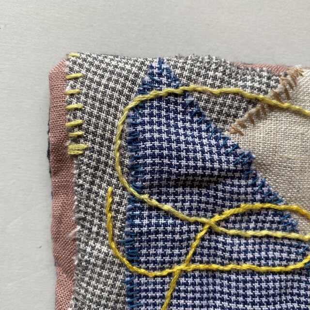 ちくちくコースター /パッチワーク/リネン/刺し子No.91 | iichi 日々の