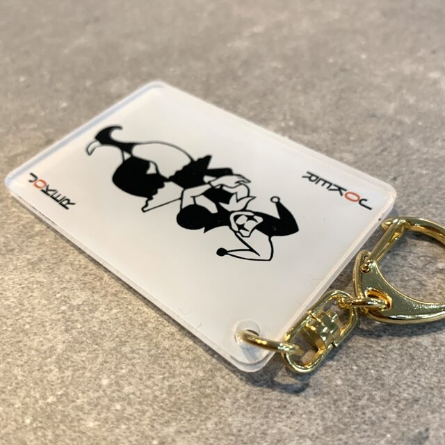 送料無料】JOKER トランプ風キーホルダー トランプデザイン ジョーカー