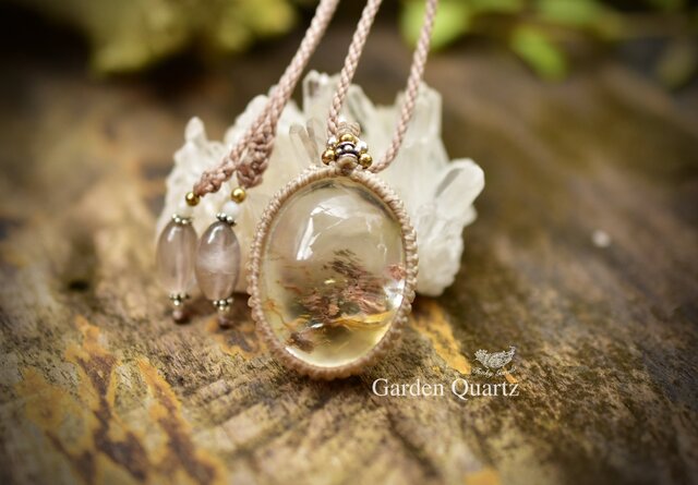 黄色の花☆ガーデンクォーツ マクラメネックレス783 | iichi 日々の