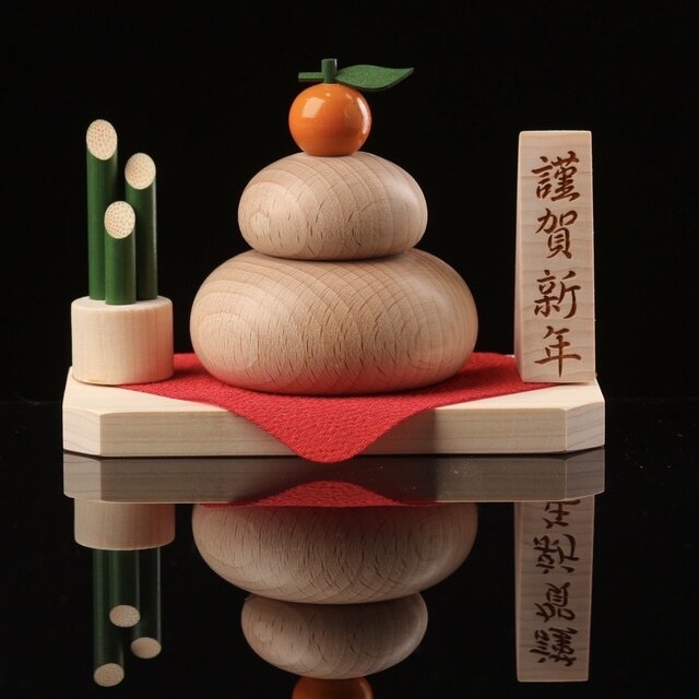 木製 鏡餅 かがみもち 無垢材 門松 お正月 | iichi 日々の暮らしを