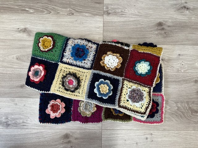 パッチワークブランケット* 立体 | iichi 日々の暮らしを心地よくする