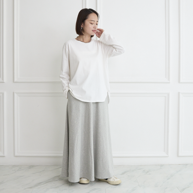 やわらか裏毛パイル素材 デイリユースに使える 大人スウェット