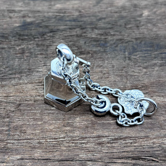 スカル ガーディアンベル/シルバー925/シルバーアクセサリー/バイク