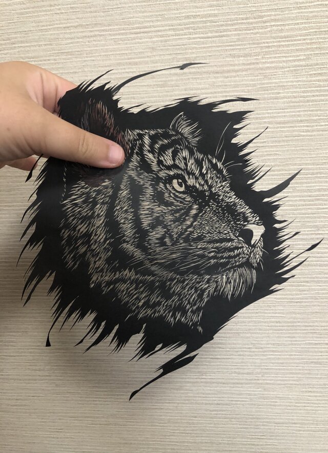 虎 トラ 原画 額装済み #02 ストア 高精細デジタル額装版画 日本の名画