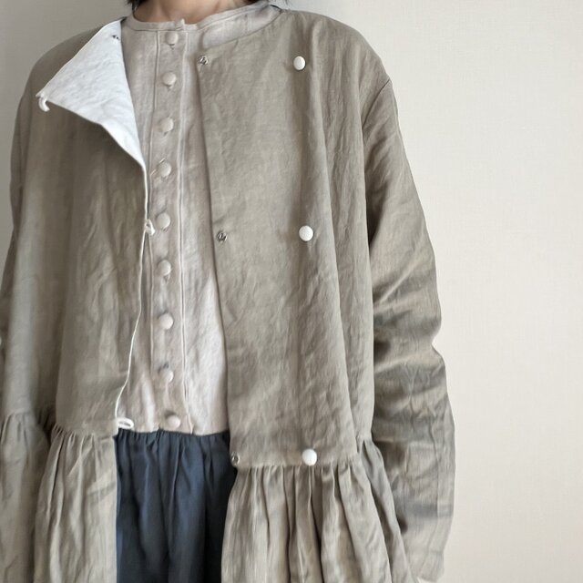 前開きリネンワンピース | iichi 日々の暮らしを心地よくする