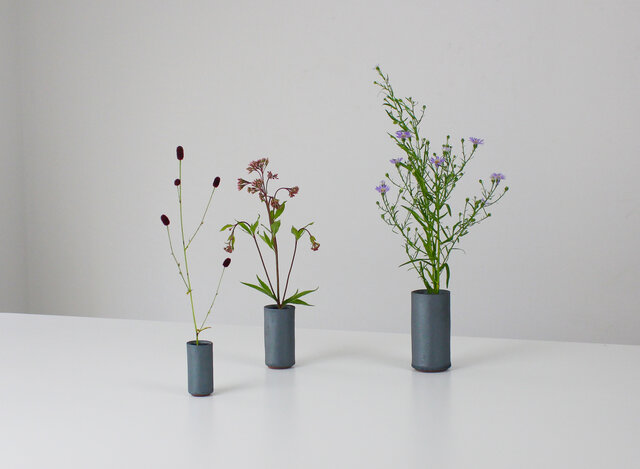 MYK：KENZAN - shin（L）【瓦】【花瓶】【花器】【フラワーベース