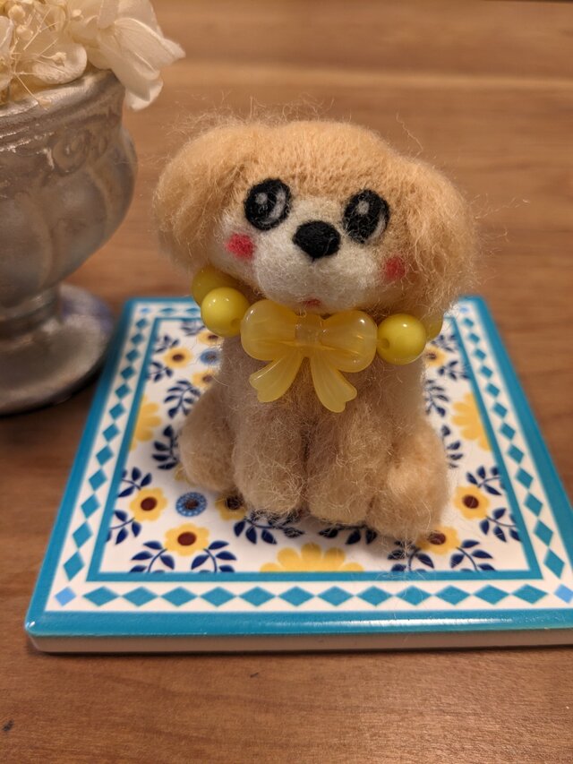 昭和レトロ おすましワンちゃん（羊毛フェルト犬） | iichi 日々の