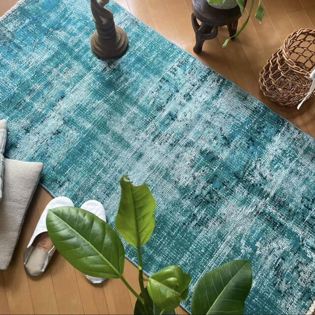 75×157 ターコイズブルーグリーン オーバーダイ トルコヴィンテージ