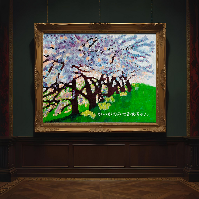 原画「朝の桜2」F6・油彩画 | iichi 日々の暮らしを心地よくする