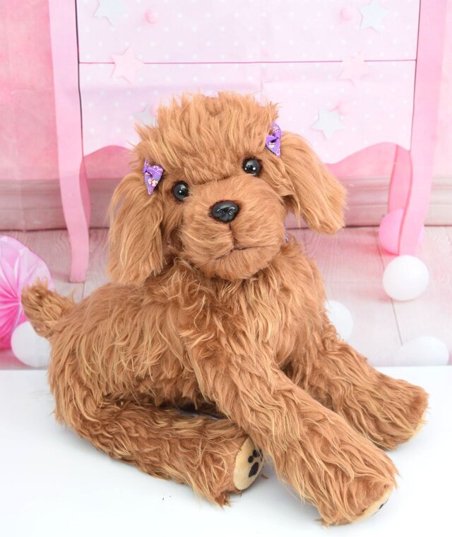 Woderful Alice トイプードル レッド No.5 犬 ぬいぐるみ リアルサイズ