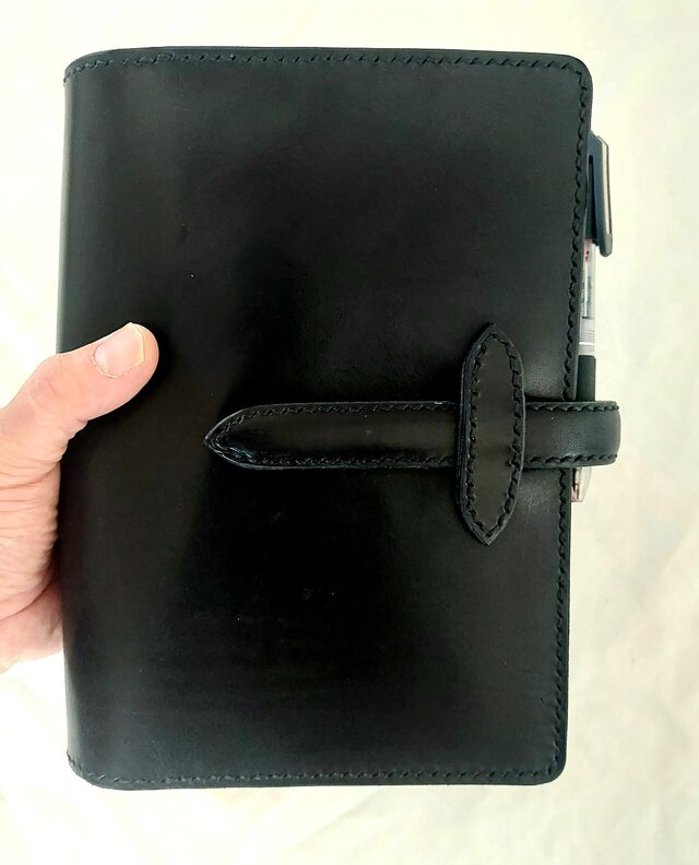 システム手帳カバー A5 イタリアンレザー ハンドメイド | iichi 日々の