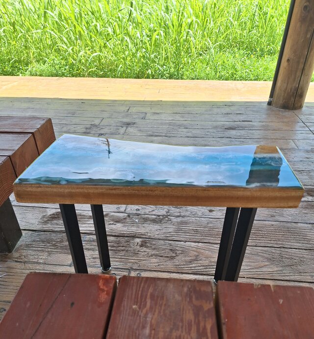 サイドテーブル レジン 桑 海岸 波 | iichi 日々の暮らしを心地よく