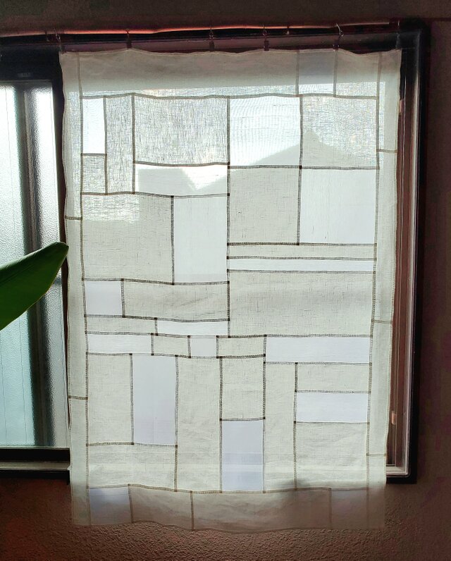 ポジャギ リネン シルク 白 《受注制作》 | iichi 日々の暮らしを