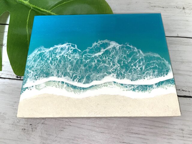 オーシャンアート 波レジンアート 海【長方形R-07】 | iichi 日々の